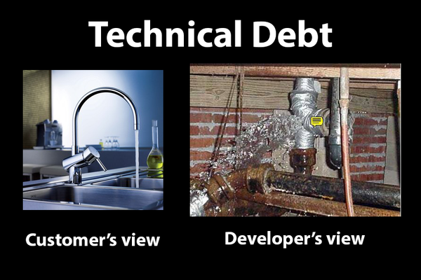 RT Technical debt. It's hard to get rid of...  - embedded image 