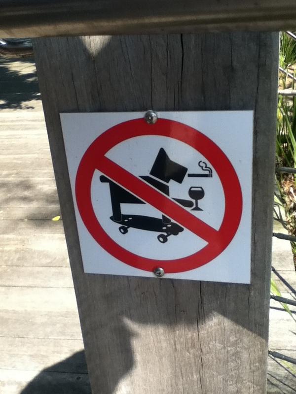 RT This sign is supposed to show you which things are forbidden. But it actually creates the coolest dog ever.  - embedded image