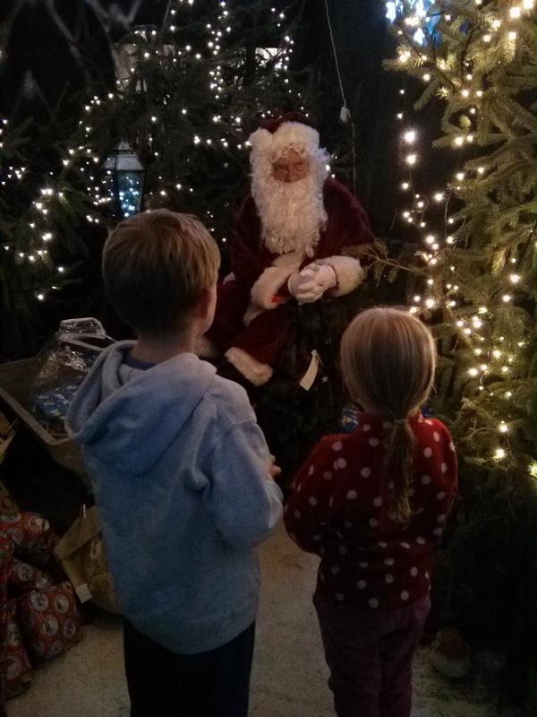 Today we saw Santa. (Willowbrook garden centre). I was very impressed with the experience. #goodKids  - embedded image 