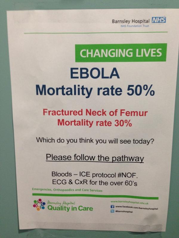 RT Clearly my colleague @davejwalker14 is not concerned about #Ebola either...  - embedded image 