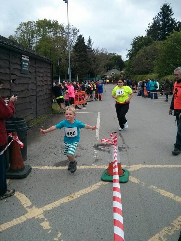Rowan ran 5km today in his first fun run. He was very happy to have a medal.  - embedded image
