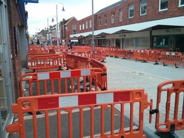 Just to make shopping more fun, the high street is a bit maze like. #bromsgrove  - embedded image