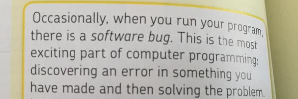 RT "the most exciting part of computer programming"  - embedded image 