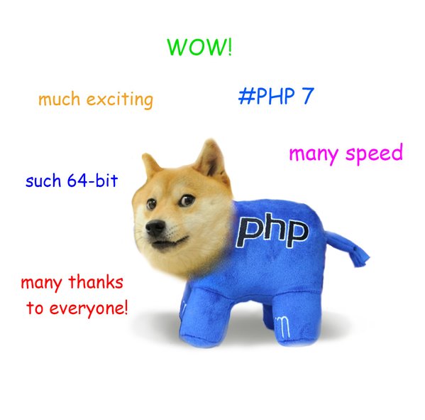 RT #PHP7 #php7thankyou :)  - embedded image 