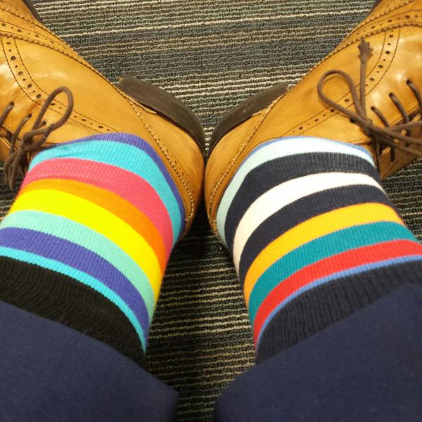 RT The question when mismatching socks is this: "Too far? Or not far enough?" (Yay for new @HappySofficial deliveries)  - embedded image 