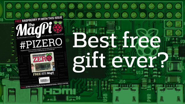RT Still can't believe there's a COMPUTER bundled with a magazine! https://t.co/OV7RMWJMfC 

Good work @magp1 #pizero  - embedded image 
