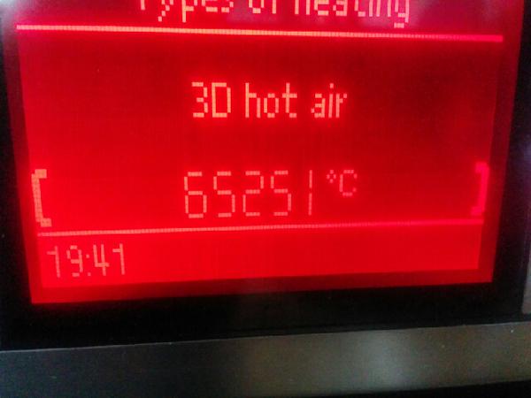 RT Looks like the oven is misbehaving today as well. I really, *really* hope that's an integer underflow error…  - embedded image 