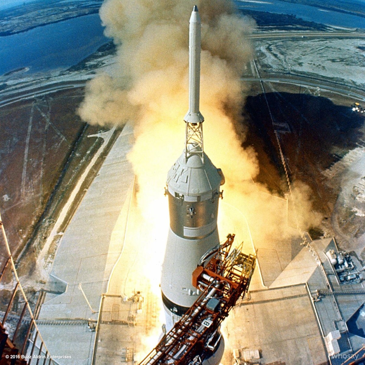 RT 47 years ago today Neil, Mike & I took a ride on a big rocket to the moon. 
Liftoff on #Apollo11  - embedded image 