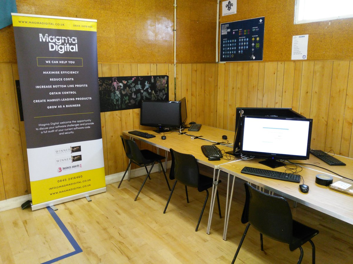 RT 6 raspberry pis all set up and ready to tach some scouts to code this weekend thanks to @magma_digital  - embedded image 