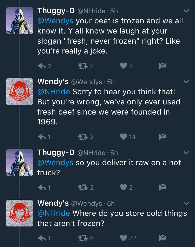 RT if you're having a bad day today, just remember that you didn't get dragged by a fast food company on twitter  - embedded image 1