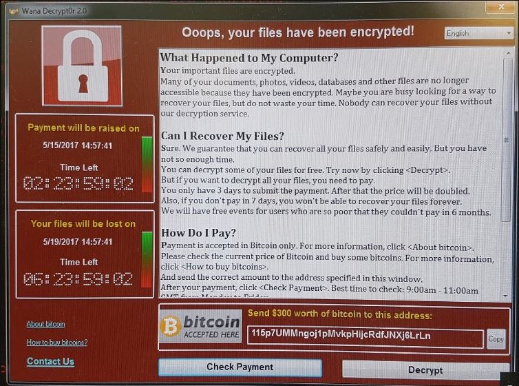 RT Here's the malware attack which appears to have hit NHS hospitals right across England today  - embedded image 