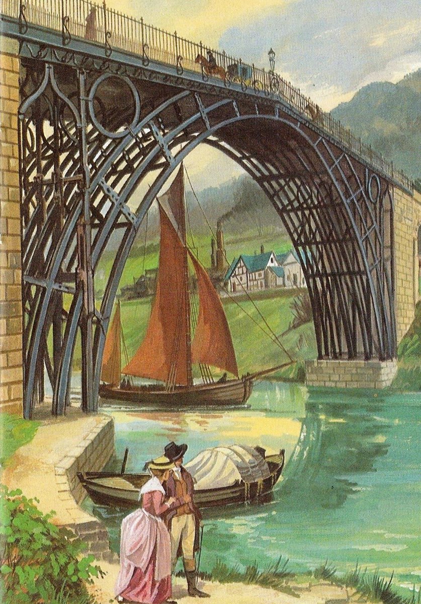 RT Today in Ladybird 1 Jan 1781 The Iron Bridge, the first arch bridge in the world to be made of cast iron, is opened  - embedded image 