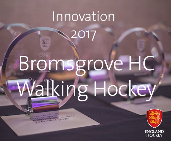 RT Well done to @BromsgroveHC for winning Innovation of the Year with walking hockey! #EHAwards17  - embedded image 