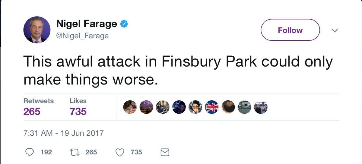 RT Let's talk about how the #FinsburyPark terrorist was radicalised.  - embedded image 1