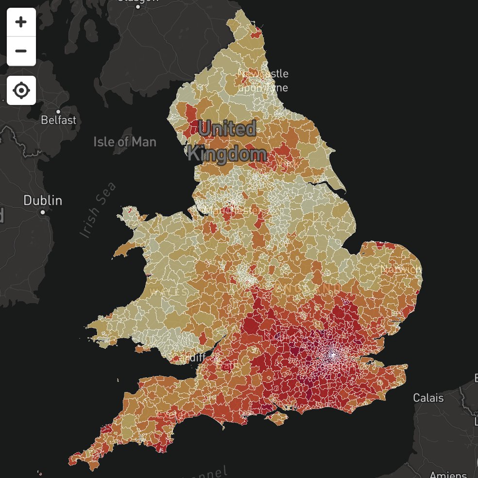 RT Mapped! House prices per square metre, from brand new data https://t.co/IA1x9in4nL  - embedded image 