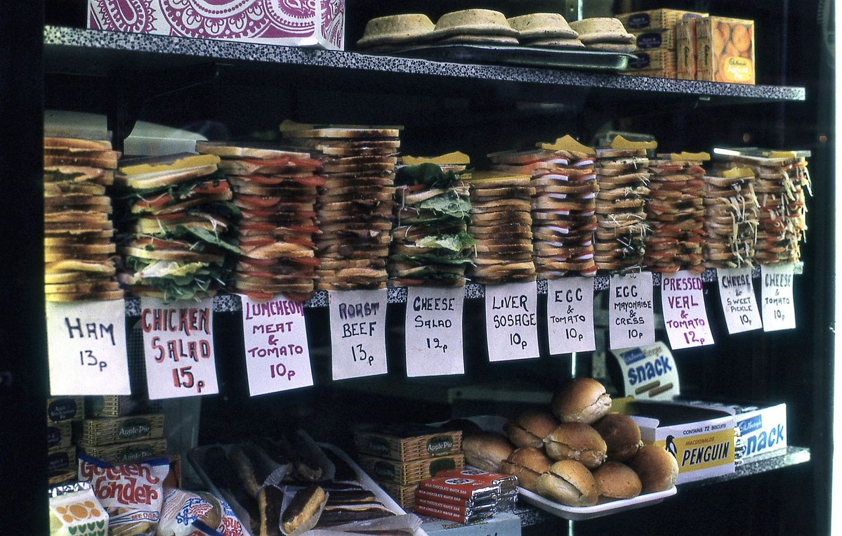 RT Sandwiches for sale, London 1972  - embedded image 