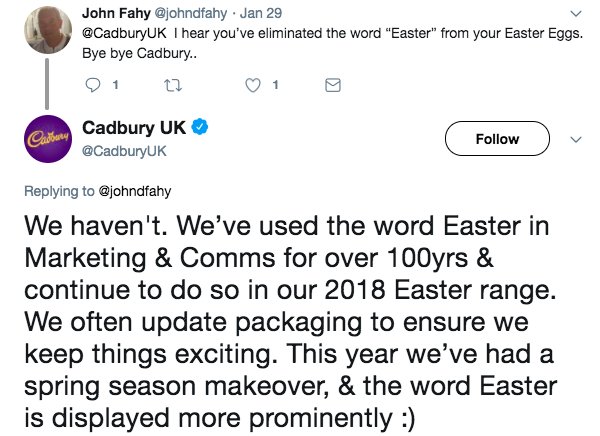 RT At this time of year please spare a thought for the Cadbury social media team.  - embedded image 3