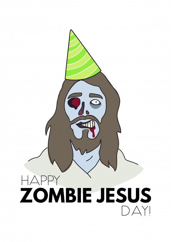 Happy Zombie Jesus day!
Aka Chocolate Sunday... which somehow involves a rabbit.  - embedded image 