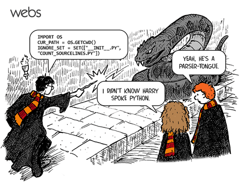 Harry Potter knows Python ...  - embedded image 