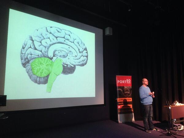 RT Next up at @Port80Events is @roy talking about the human brain & what makes people click  - embedded image