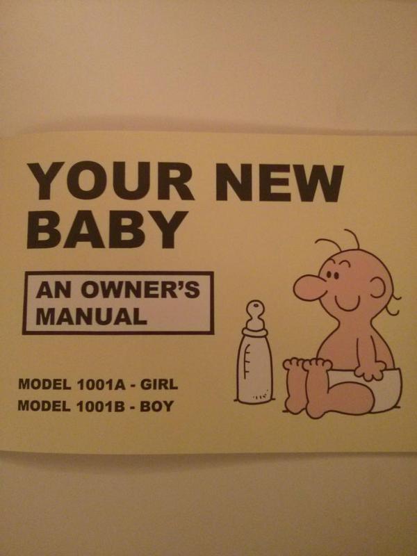 I now have a baby manual to read.  - embedded image 