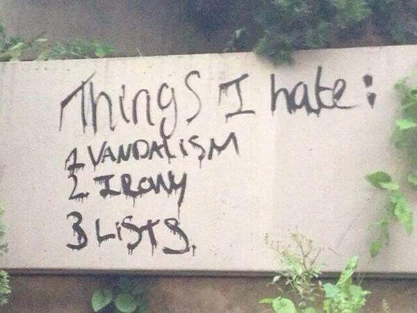 Simply brilliant. A poem. RT @iancawsey: I don't normally like graffiti but....... http://t.co/CgFU0sYNcP - embedded image