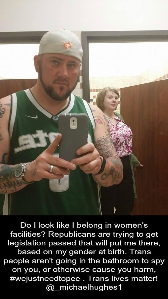 RT Trans men are flocking to selfie in the Ladies' washrooms, thanks to Republican hatred  - embedded image 2
