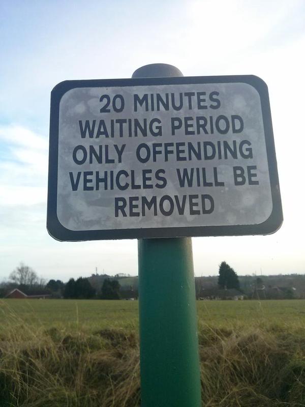 ... Only offending vehicles will be removed. #fail  - embedded image 