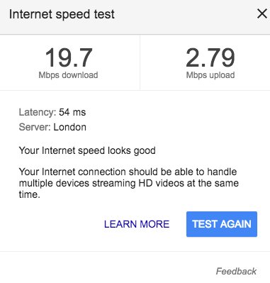 For comparison, this is a 4g speedtest result ...  - embedded image 
