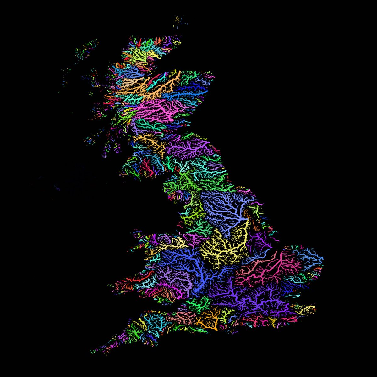 RT Great map of U.K. river basins.  - embedded image 