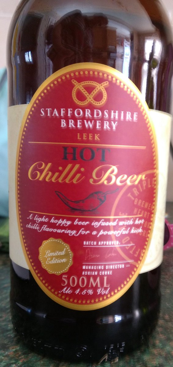 Chilli taste too overpowering. Best down the sink.  #avoid #chilli #beer  - embedded image 