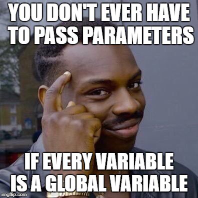 RT Why I never worry about function or class parameters. Via https://t.co/uf7R5ojL3k  - embedded image 