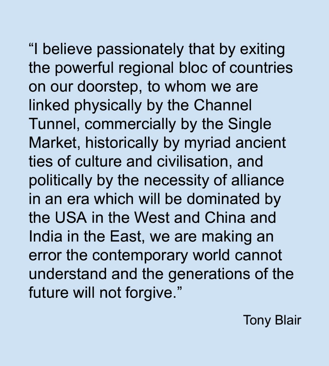 RT Tony Blair on Brexit  - embedded image 
